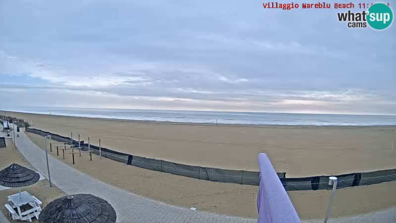 Spiaggia Webcam Villaggio Mare Blu Bibione Pineda