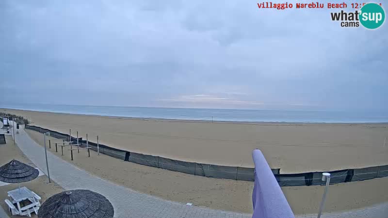 Webcam en direct de la plage Villaggio Mare Blu Bibione Pineda – Italie