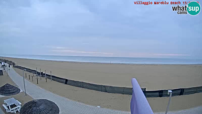 Spiaggia Webcam Villaggio Mare Blu Bibione Pineda