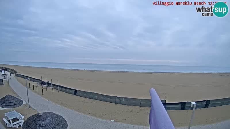 Playa webcam en vivo Villaggio Mare Blu Bibione Pineda – Italia