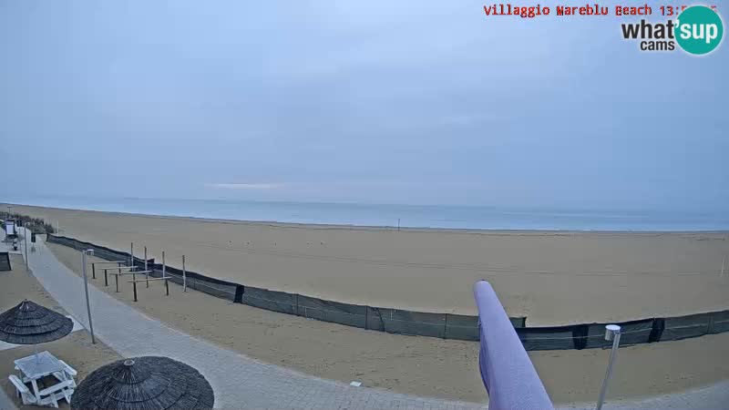 Playa webcam en vivo Villaggio Mare Blu Bibione Pineda – Italia