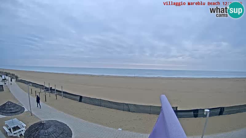 Webcam en direct de la plage Villaggio Mare Blu Bibione Pineda – Italie