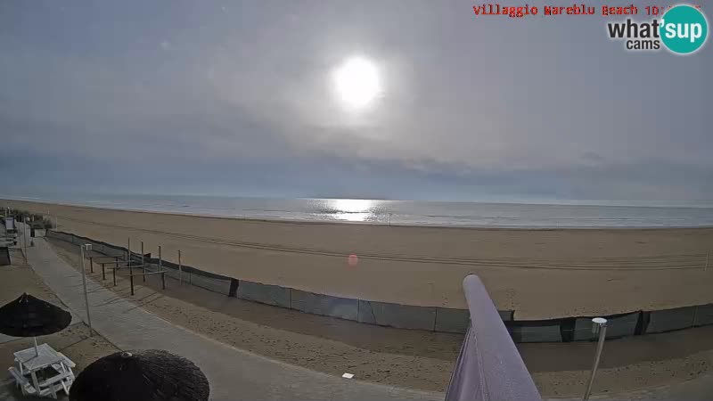 Webcam en direct de la plage Villaggio Mare Blu Bibione Pineda – Italie