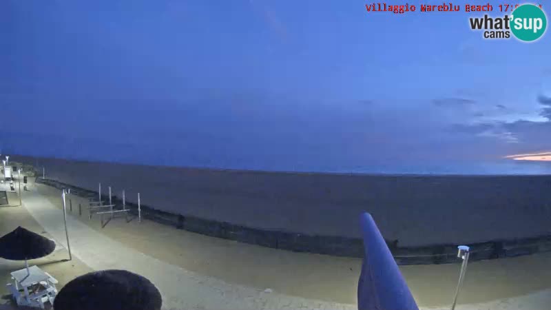 Webcam en direct de la plage Villaggio Mare Blu Bibione Pineda – Italie