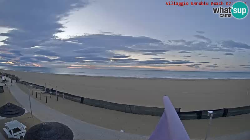 Playa webcam en vivo Villaggio Mare Blu Bibione Pineda – Italia