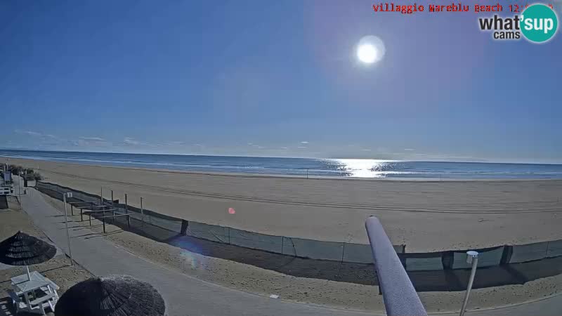 Spiaggia Webcam Villaggio Mare Blu Bibione Pineda