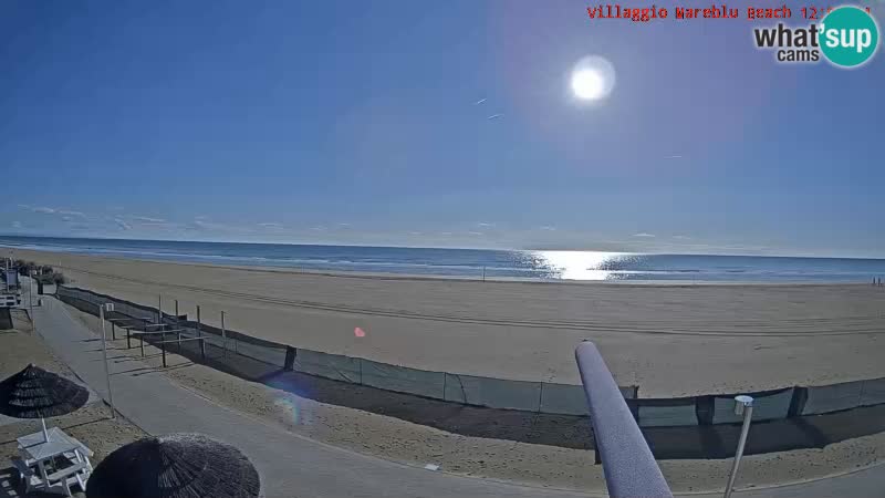 Spiaggia Webcam Villaggio Mare Blu Bibione Pineda