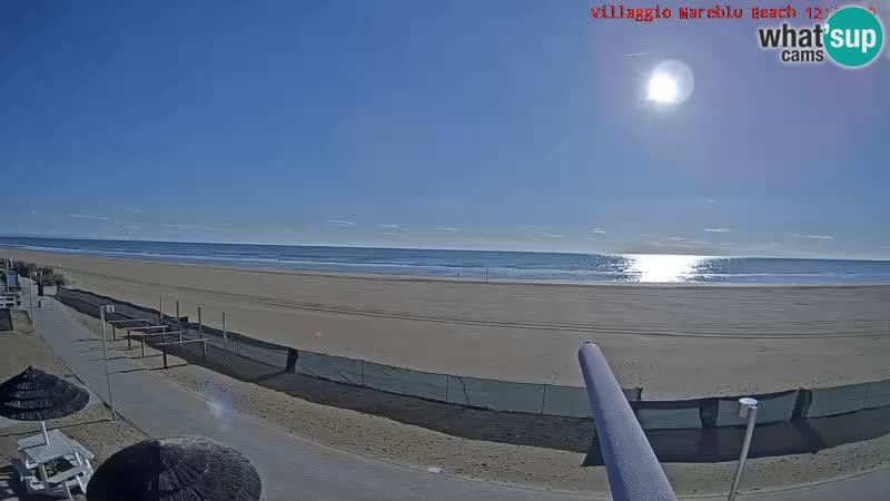 Spiaggia Webcam Villaggio Mare Blu Bibione Pineda