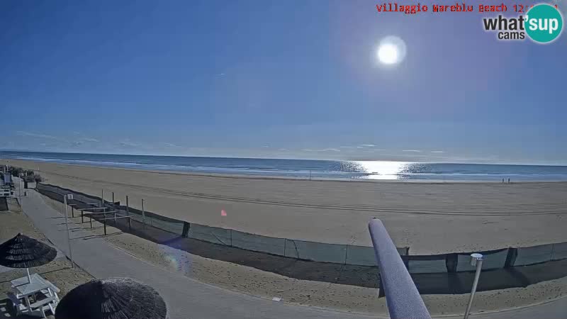 Spiaggia Webcam Villaggio Mare Blu Bibione Pineda