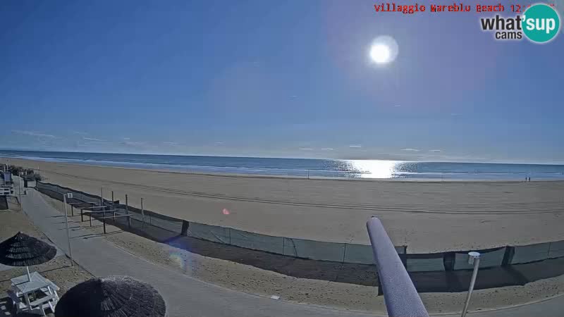 Spiaggia Webcam Villaggio Mare Blu Bibione Pineda