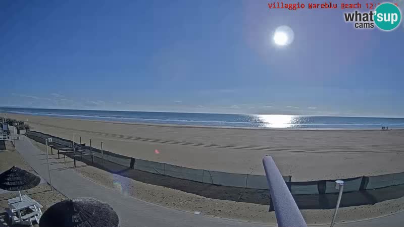 Spiaggia Webcam Villaggio Mare Blu Bibione Pineda