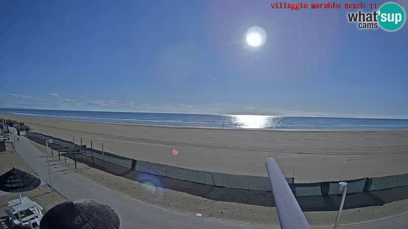 Spiaggia Webcam Villaggio Mare Blu Bibione Pineda