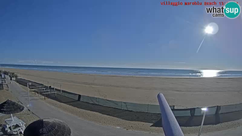 Spiaggia Webcam Villaggio Mare Blu Bibione Pineda