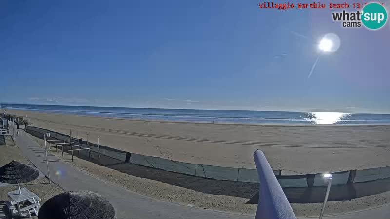 The beach Livecam Villaggio Mare Blu Bibione Pineda – Italy