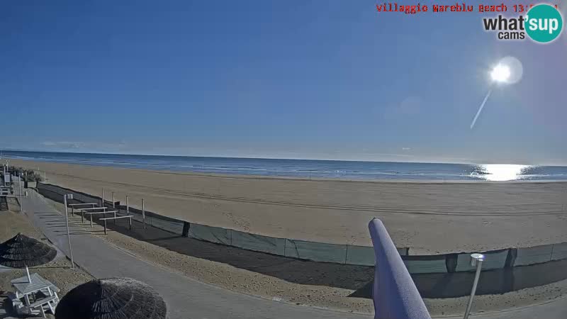 The beach Livecam Villaggio Mare Blu Bibione Pineda – Italy