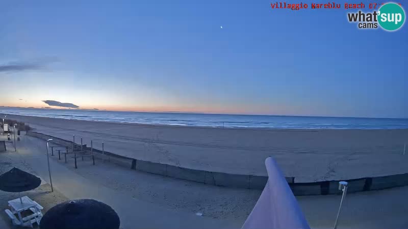 The beach Livecam Villaggio Mare Blu Bibione Pineda – Italy