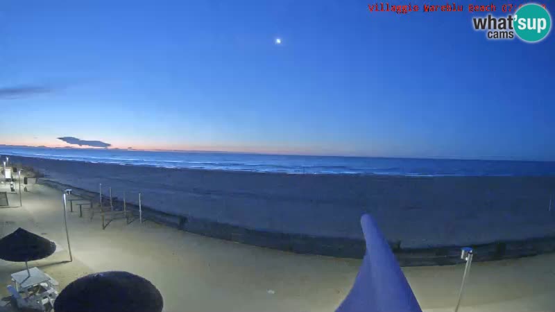 Webcam en direct de la plage Villaggio Mare Blu Bibione Pineda – Italie