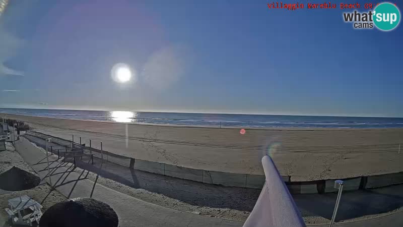 The beach Livecam Villaggio Mare Blu Bibione Pineda – Italy