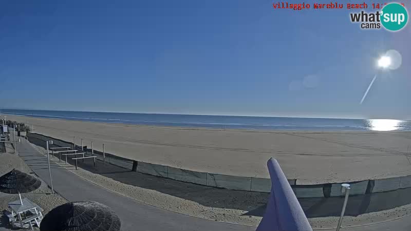 The beach Livecam Villaggio Mare Blu Bibione Pineda – Italy