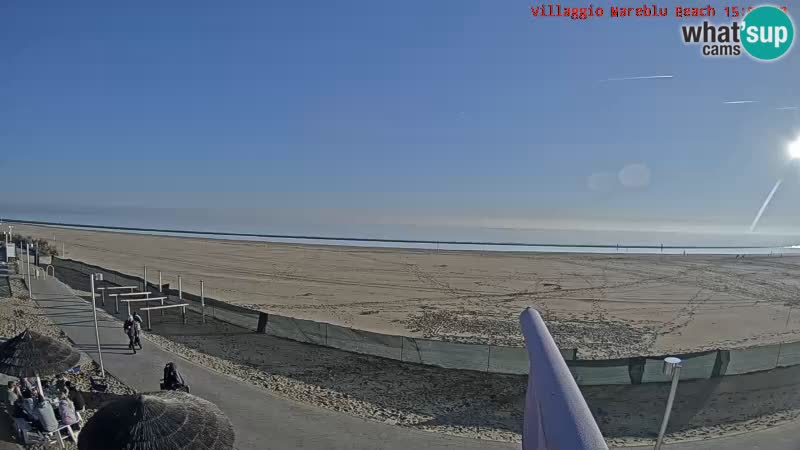 The beach live webcam Villaggio Mare Blu Bibione Pineda – Italy