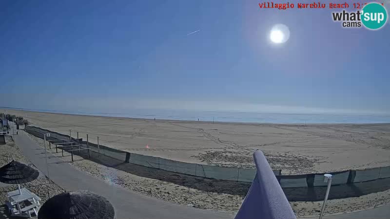 Webcam en direct de la plage Villaggio Mare Blu Bibione Pineda – Italie