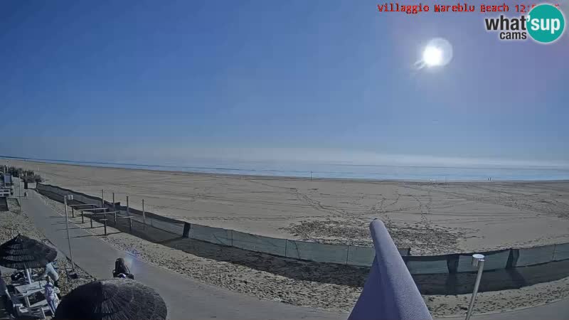 Webcam en direct de la plage Villaggio Mare Blu Bibione Pineda – Italie