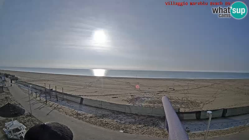 Playa webcam en vivo Villaggio Mare Blu Bibione Pineda – Italia