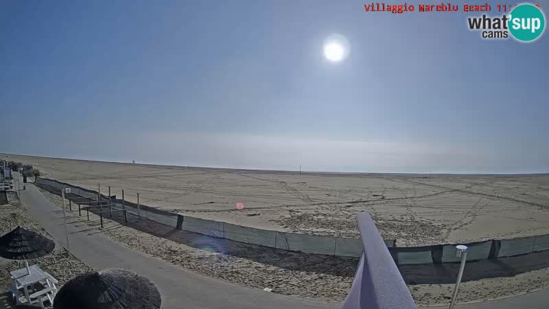 Web kamera uživo na plaži Villaggio Mare Blu Bibione Pineda – Italija