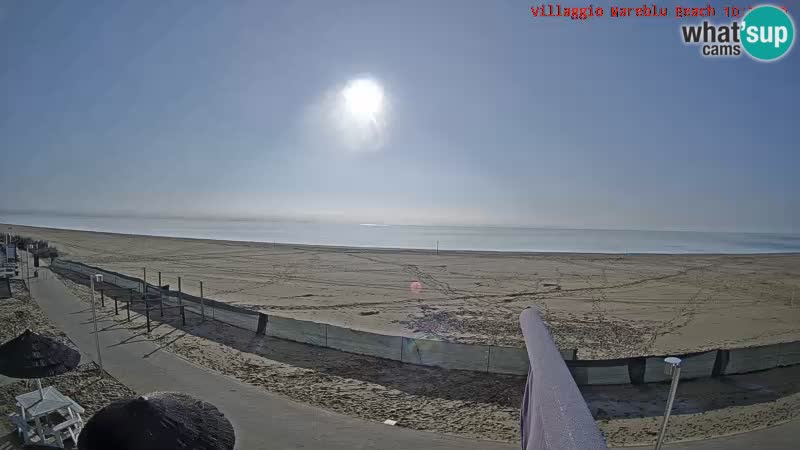 Spiaggia Webcam Villaggio Mare Blu Bibione Pineda