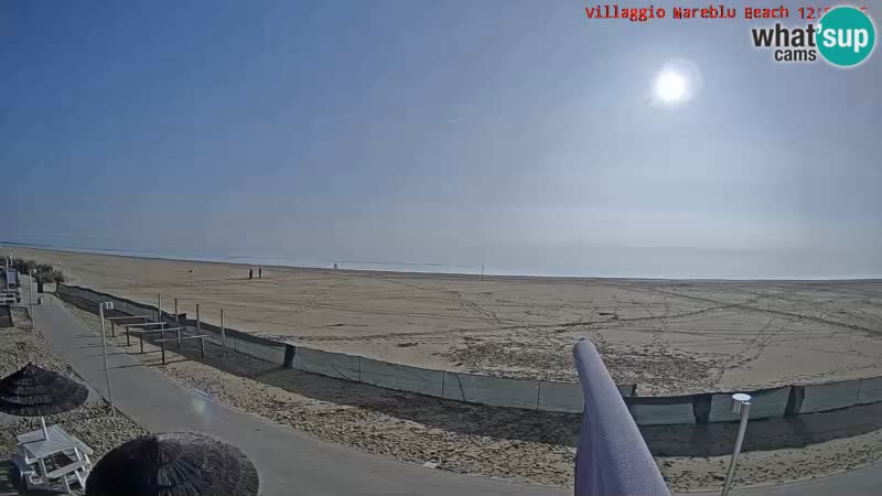 Playa webcam en vivo Villaggio Mare Blu Bibione Pineda – Italia