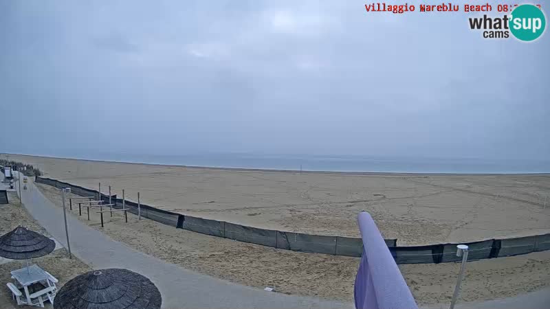 Webcam en direct de la plage Villaggio Mare Blu Bibione Pineda – Italie