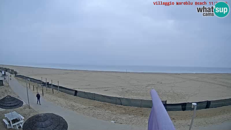 Playa webcam en vivo Villaggio Mare Blu Bibione Pineda – Italia