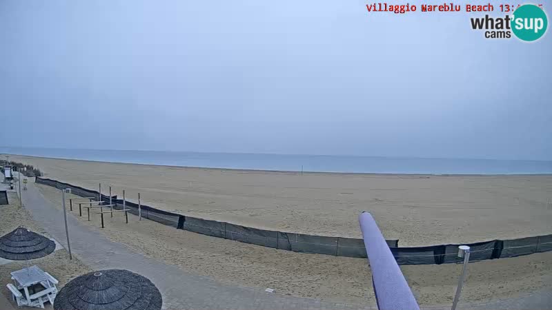 Webcam en direct de la plage Villaggio Mare Blu Bibione Pineda – Italie