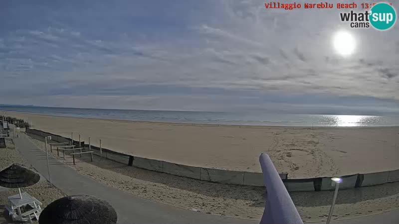 The beach Livecam Villaggio Mare Blu Bibione Pineda – Italy