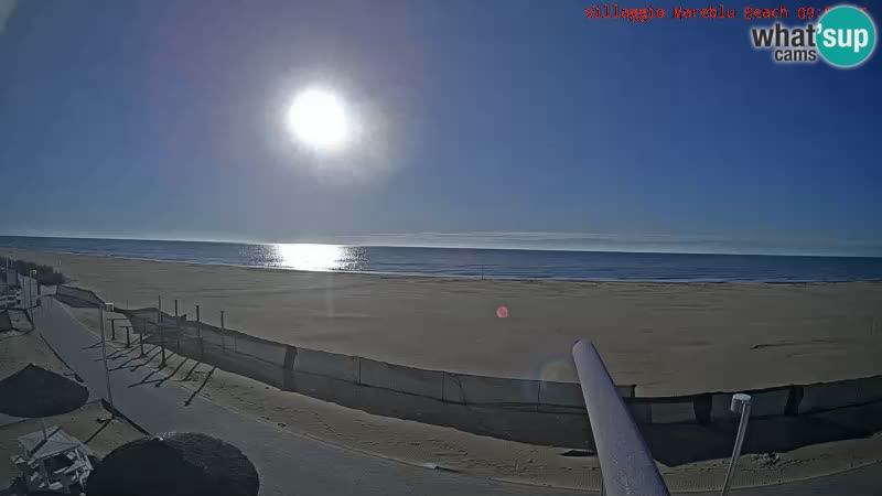 Playa webcam en vivo Villaggio Mare Blu Bibione Pineda – Italia