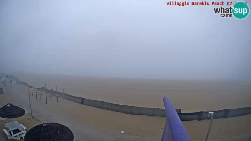 Playa webcam en vivo Villaggio Mare Blu Bibione Pineda – Italia