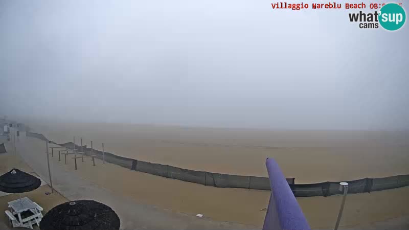 Spiaggia Webcam Villaggio Mare Blu Bibione Pineda