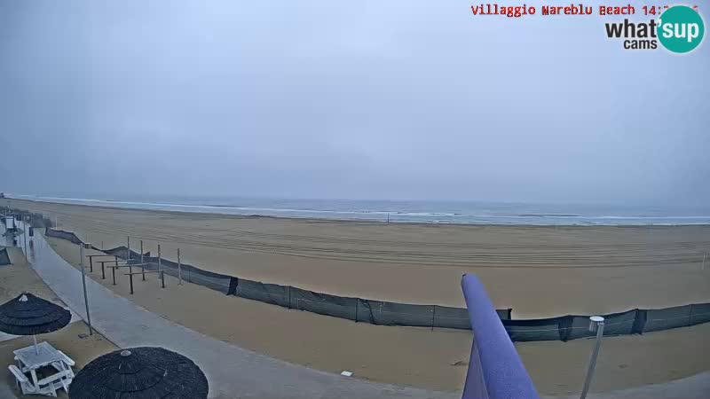 Webcam en direct de la plage Villaggio Mare Blu Bibione Pineda – Italie