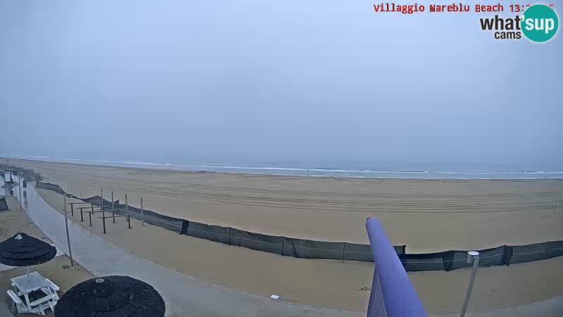 Webcam en direct de la plage Villaggio Mare Blu Bibione Pineda – Italie