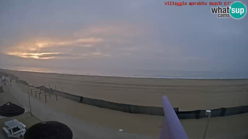 Spiaggia Webcam Villaggio Mare Blu Bibione Pineda