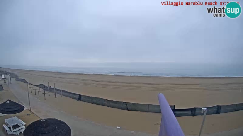 The beach Livecam Villaggio Mare Blu Bibione Pineda – Italy