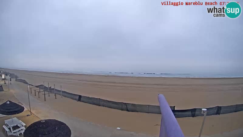 Spiaggia Webcam Villaggio Mare Blu Bibione Pineda