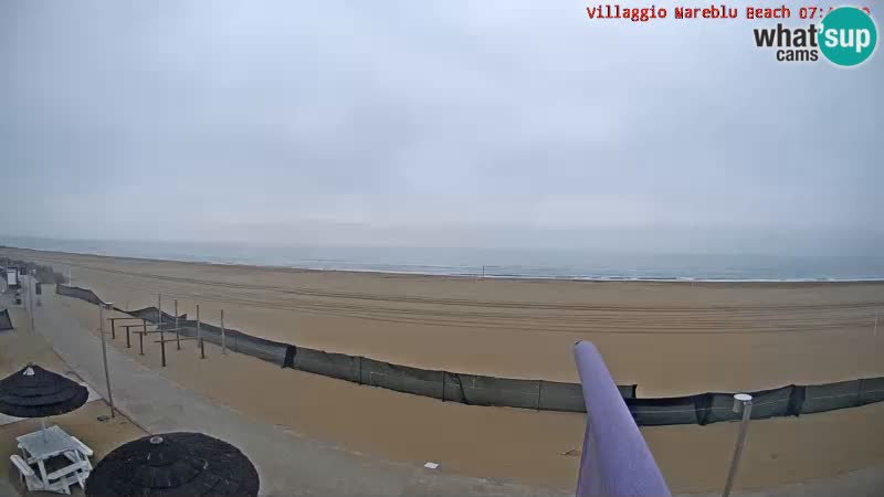 The beach Livecam Villaggio Mare Blu Bibione Pineda – Italy