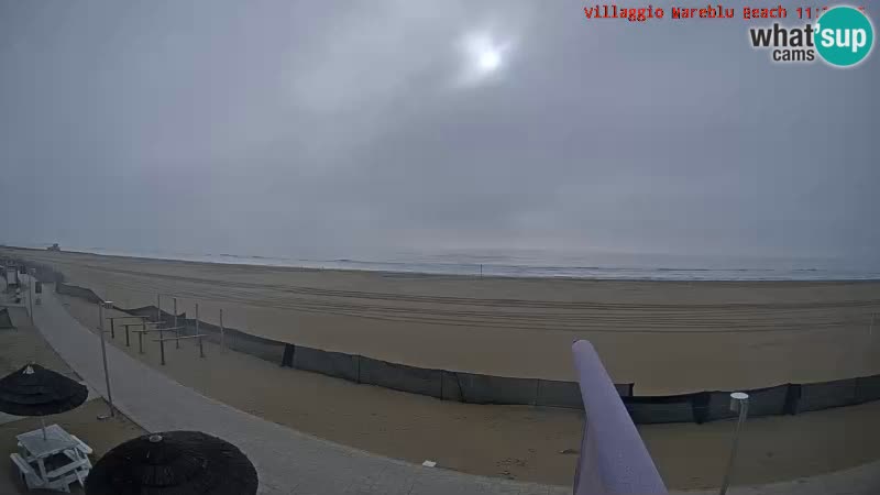 Webcam en direct de la plage Villaggio Mare Blu Bibione Pineda – Italie