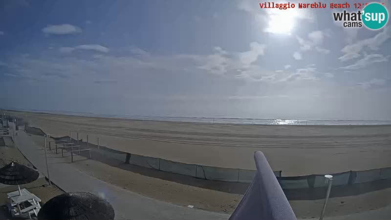 Webcam en direct de la plage Villaggio Mare Blu Bibione Pineda – Italie