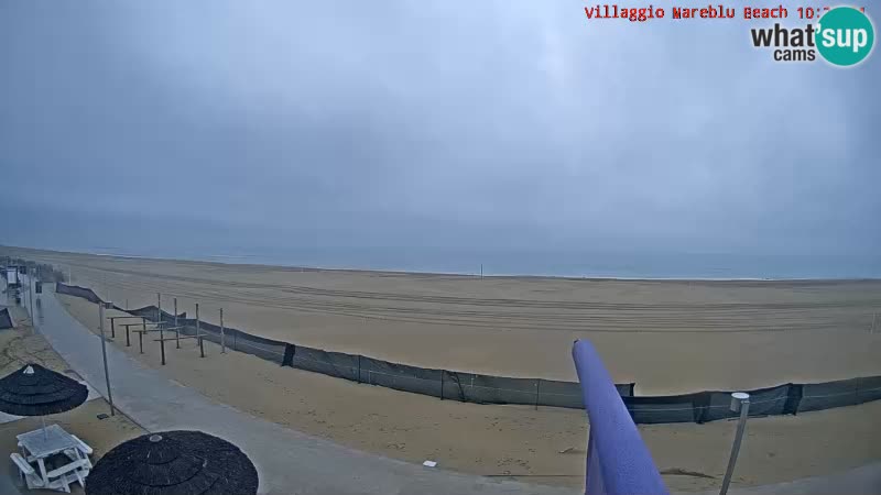 Playa webcam en vivo Villaggio Mare Blu Bibione Pineda – Italia