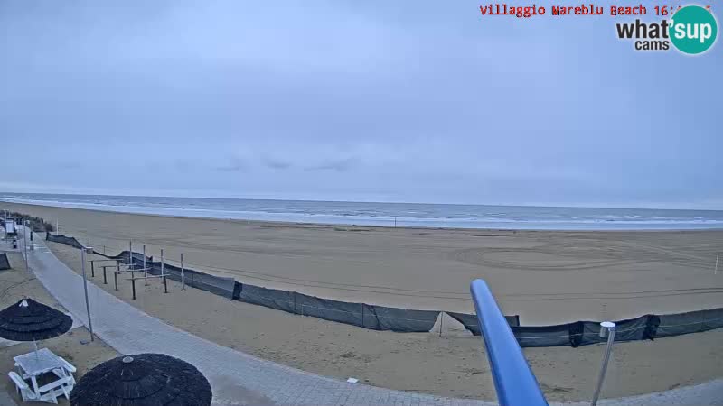 Spletna kamera na plaži v živo Villaggio Mare Blu Bibione Pineda – Italija