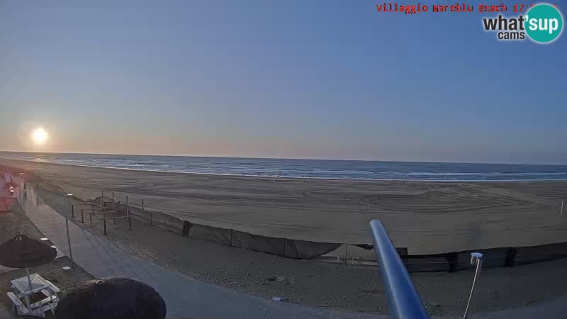 Playa webcam en vivo Villaggio Mare Blu Bibione Pineda – Italia