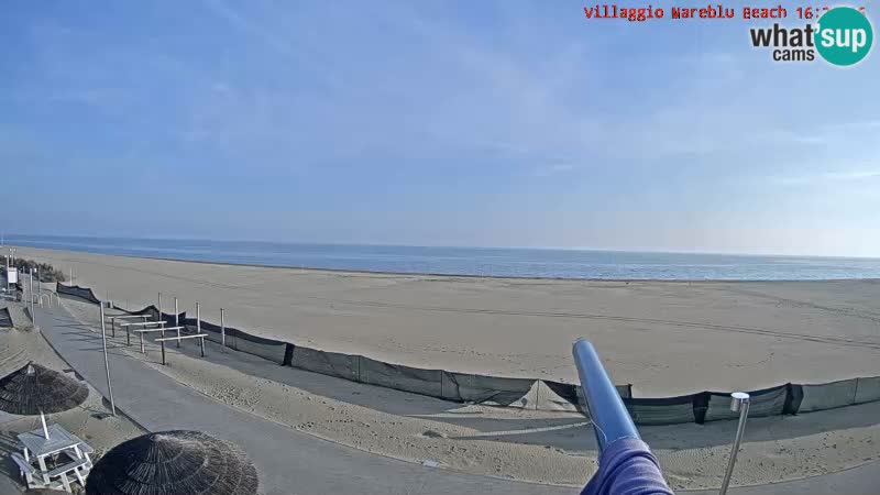 Webcam en direct de la plage Villaggio Mare Blu Bibione Pineda – Italie