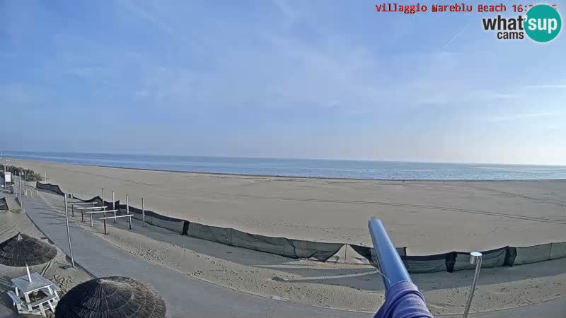 Playa webcam en vivo Villaggio Mare Blu Bibione Pineda – Italia